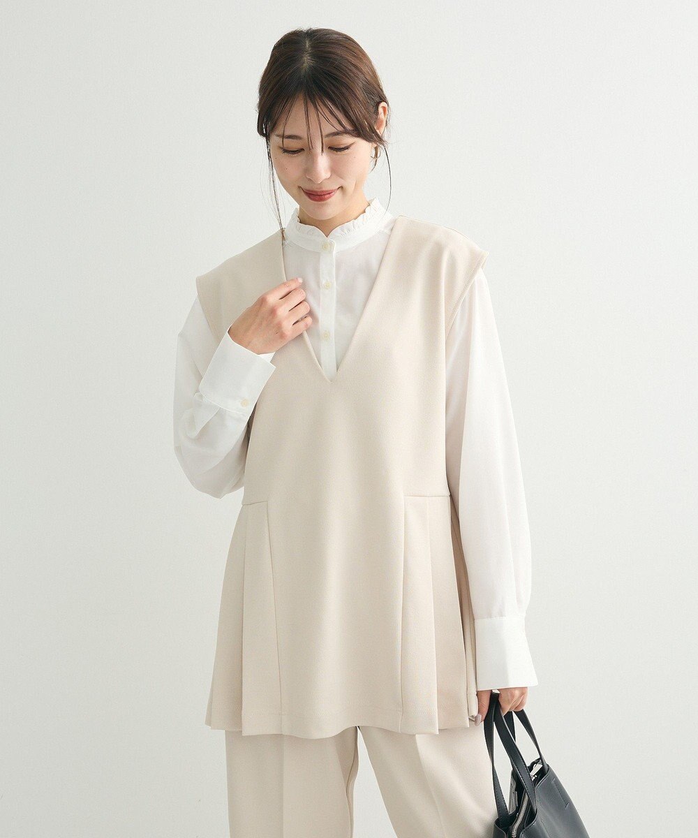 Green Parks ・Ｐｅｔｉｔ　Ｆｌｅｕｒ　サイドプリーツベスト 