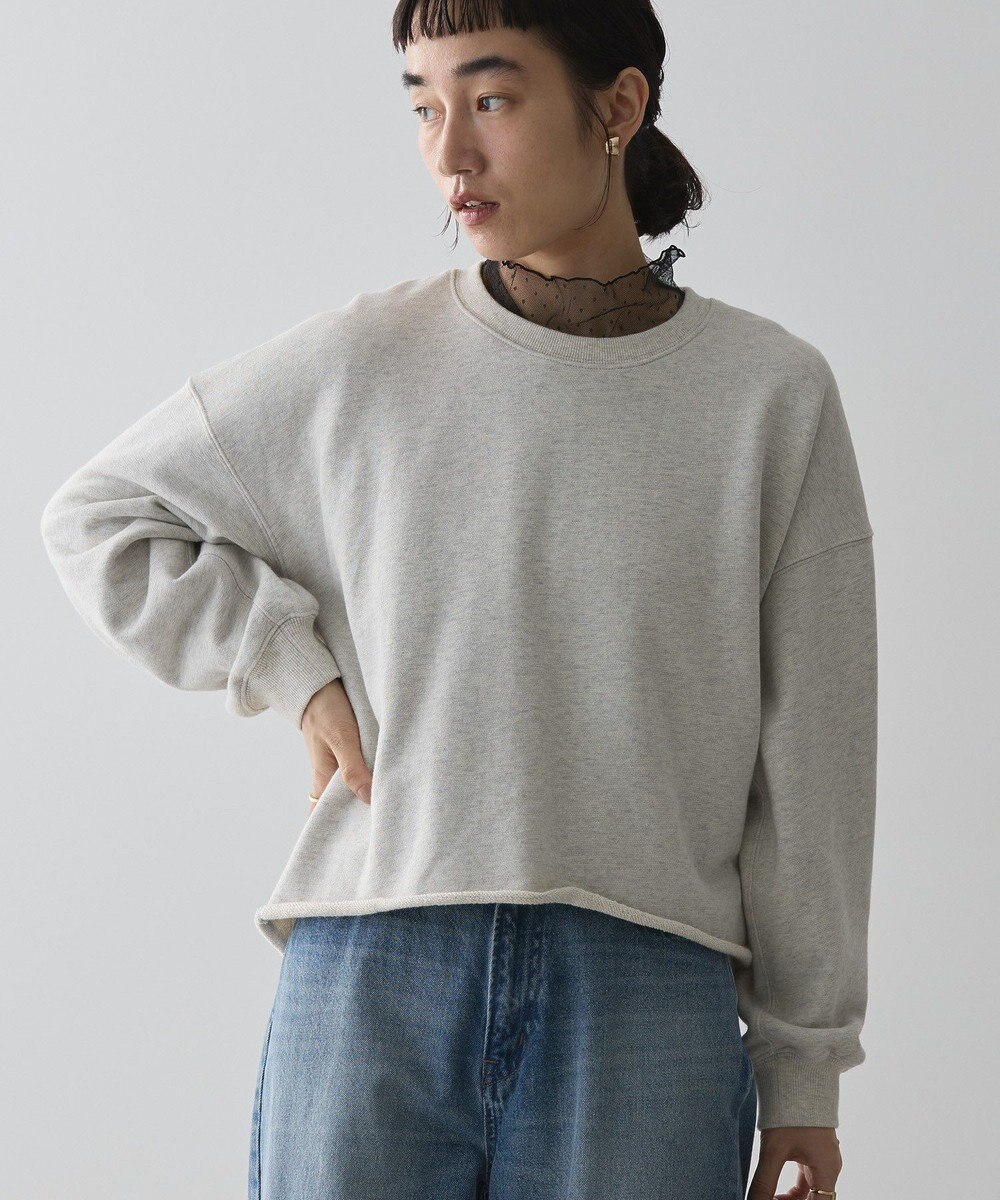 AMERICAN HOLIC ラメ裏毛ショートスウェット 