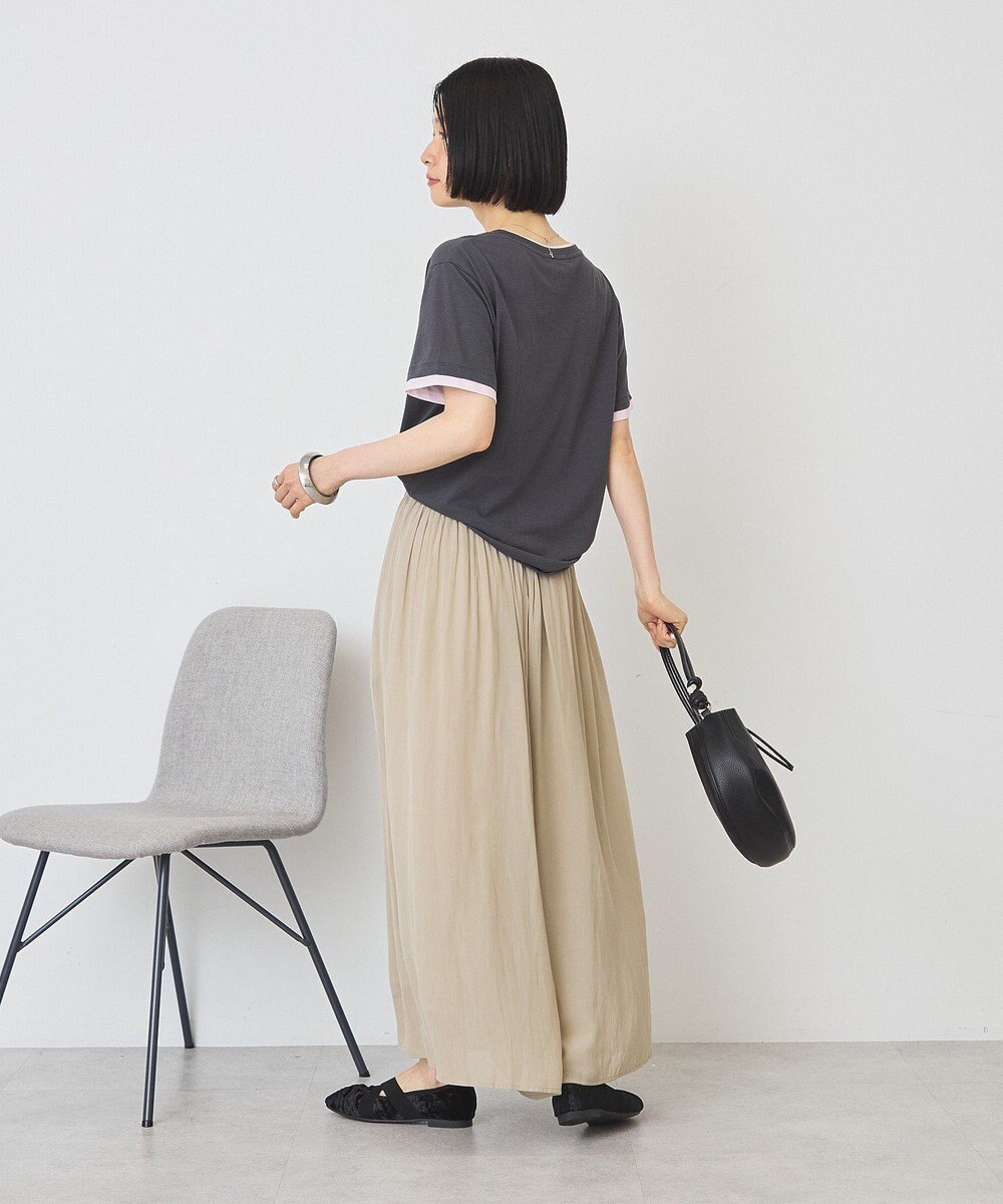 AMERICAN HOLIC 配色レイヤード風シアーＴシャツ 