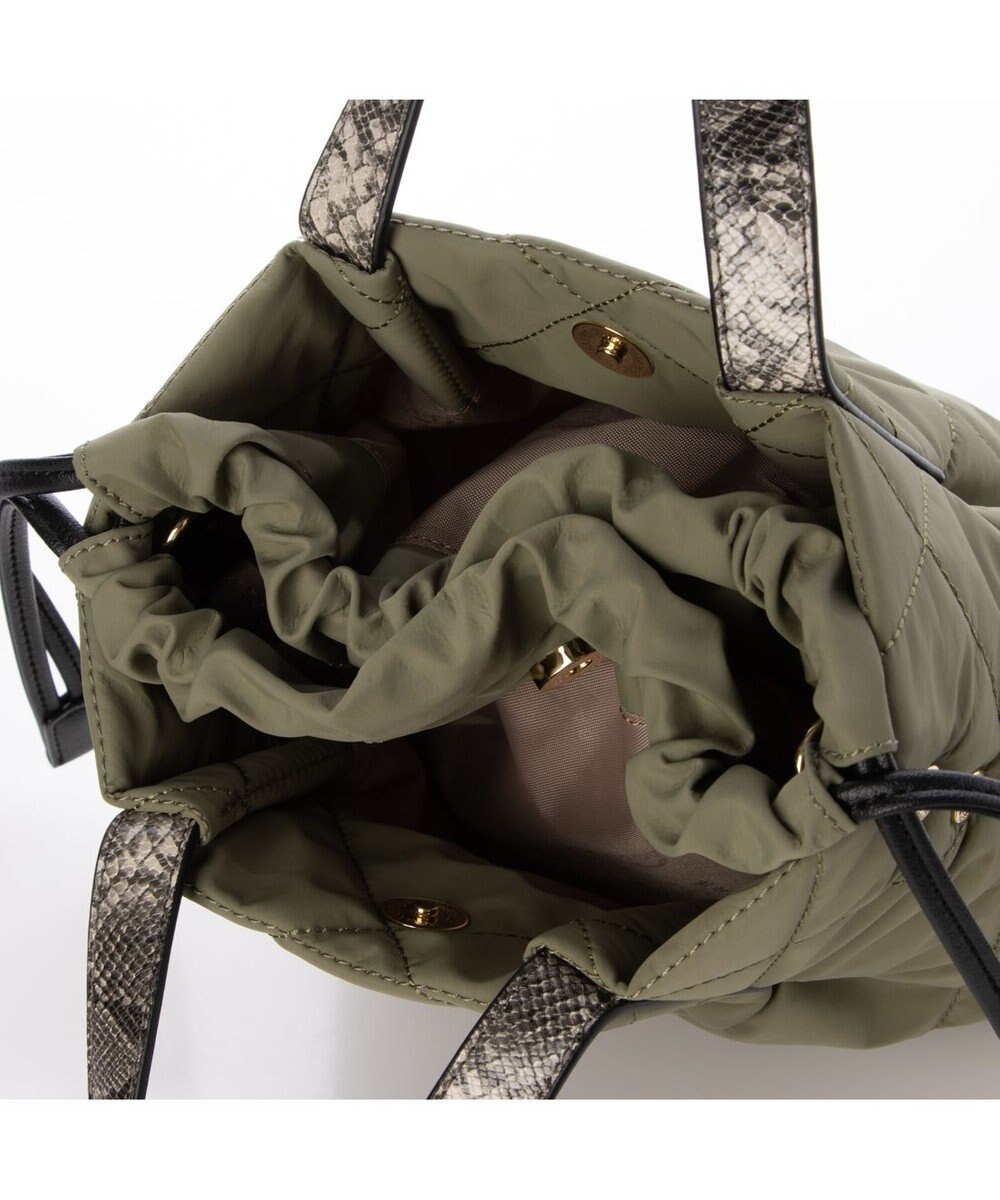 LA BAGAGERIE ドローストリング×キルト2WAYトート SSサイズ 