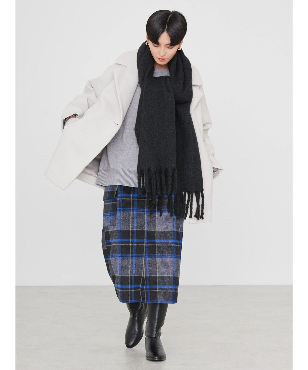 AMERICAN HOLIC 中空ＦＩＢＥＲコクーンミディコート 