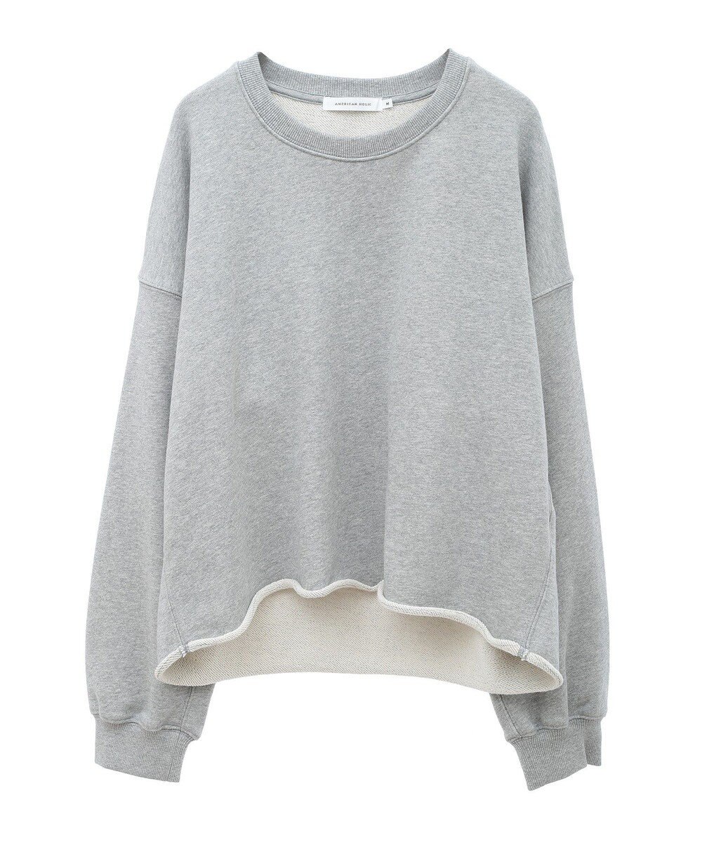 AMERICAN HOLIC ラメ裏毛ショートスウェット 