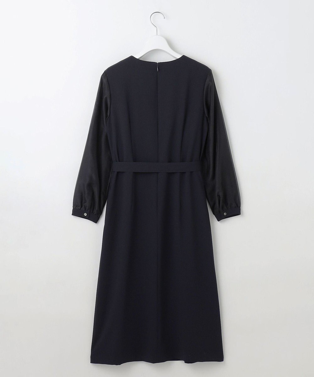 J.PRESS LADIES 【洗える】ノルディス2wayジョーゼット タックディテール ワンピース 