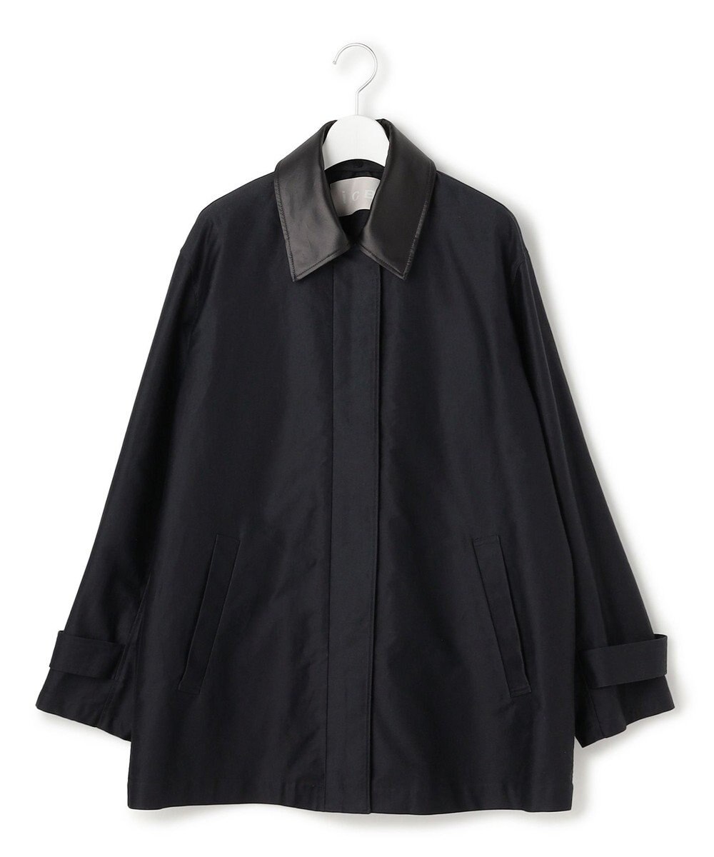 ICB L 【配色襟取り外し可能】ライトモールスキン キルトライナー付きバーンジャケット 