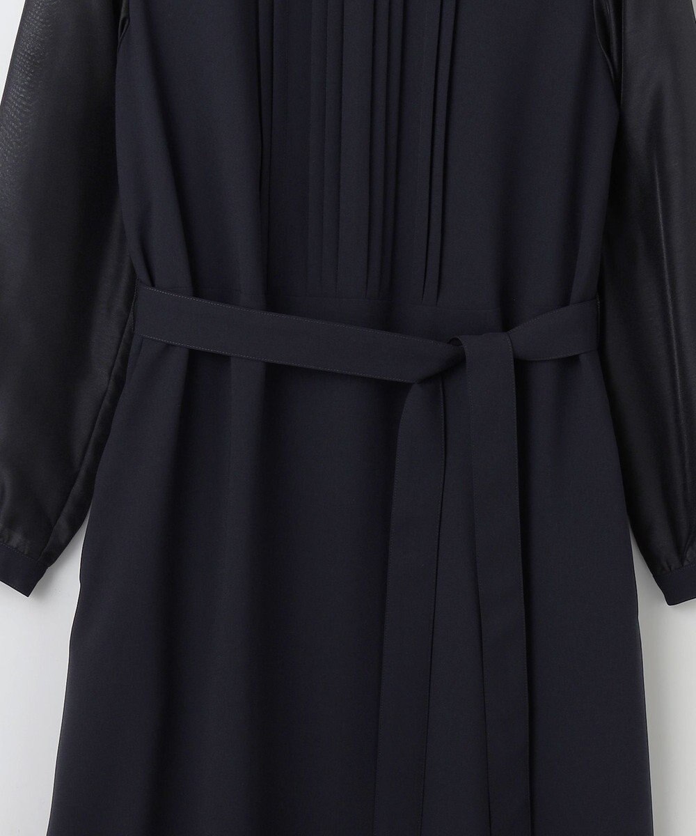 J.PRESS LADIES 【洗える】ノルディス2wayジョーゼット タックディテール ワンピース 