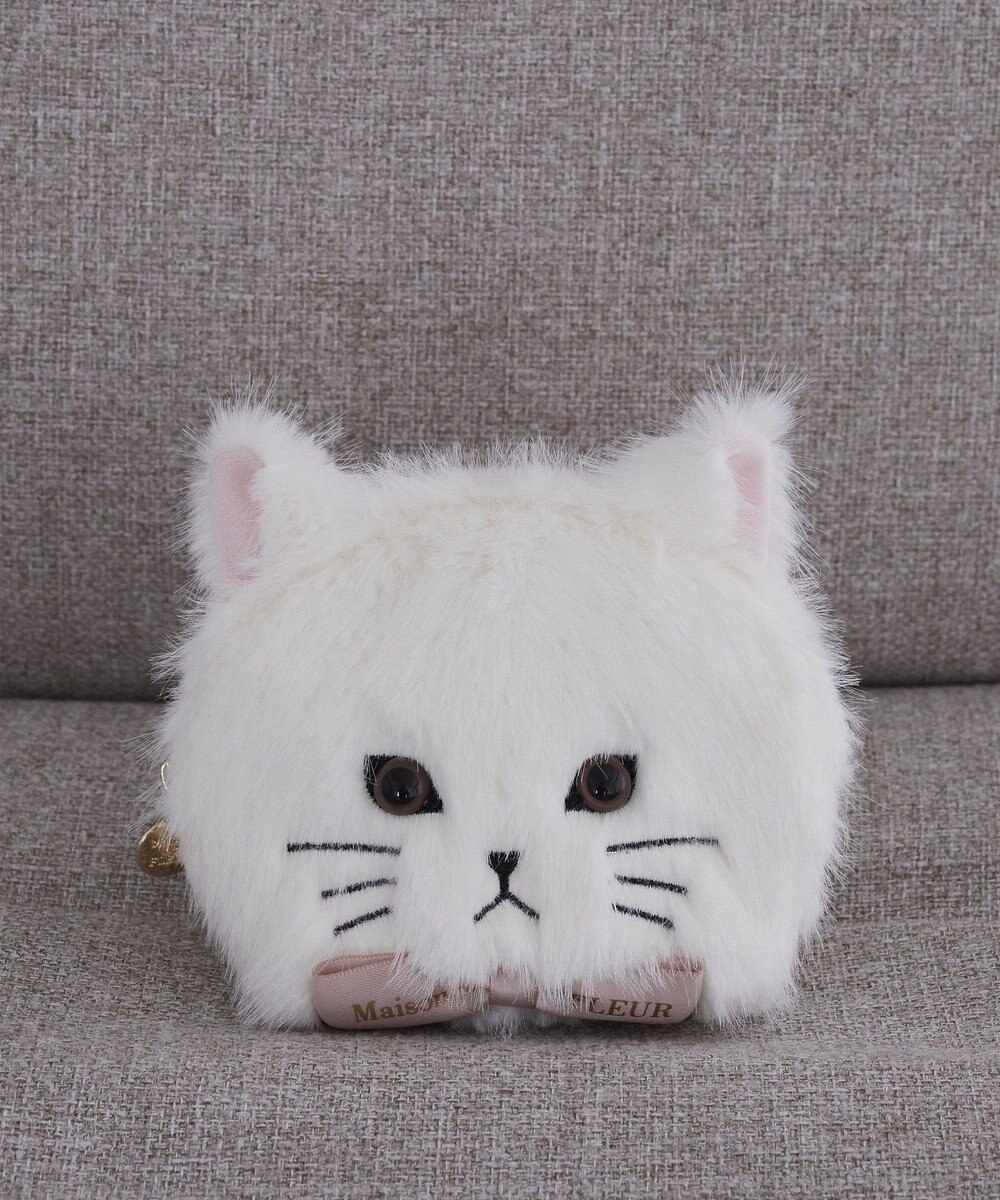 Maison de FLEUR ねこフェイスポーチ 