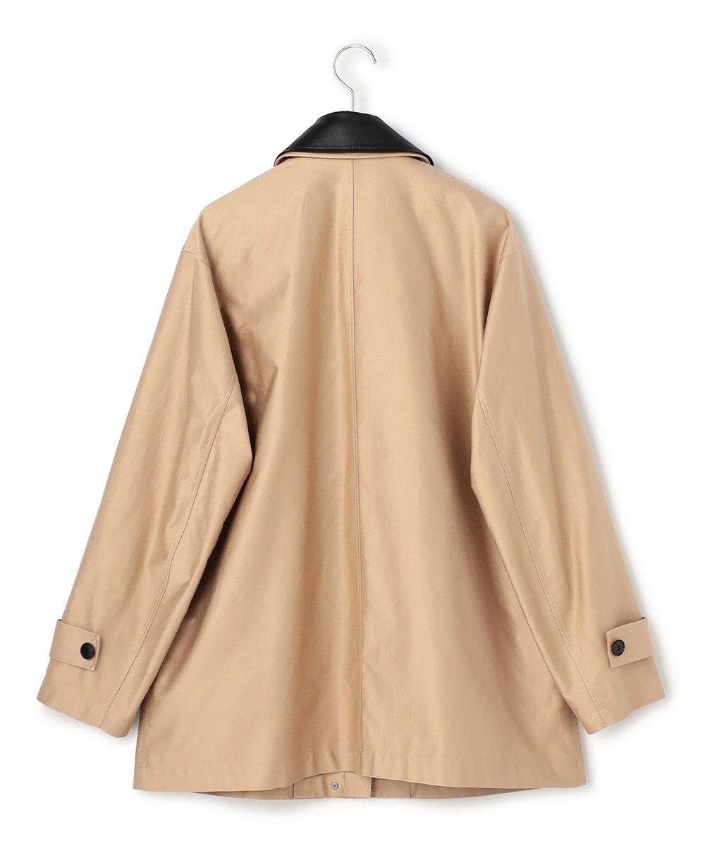 ICB L 【配色襟取り外し可能】ライトモールスキン キルトライナー付きバーンジャケット 