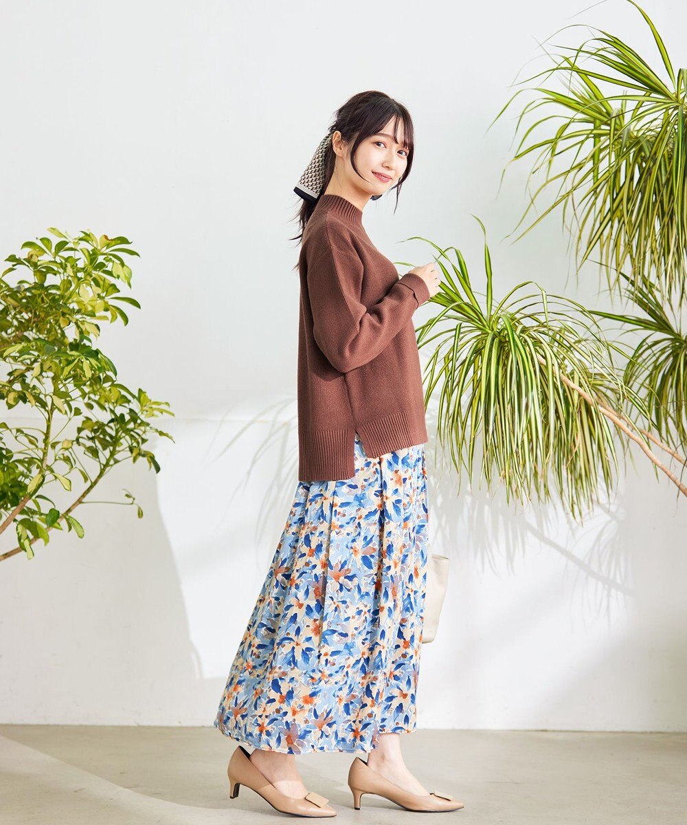 Tiaclasse 【SET UP】幅広いアイテムと相性抜群のニットトップスと女性らしさ溢れるスカートセット 