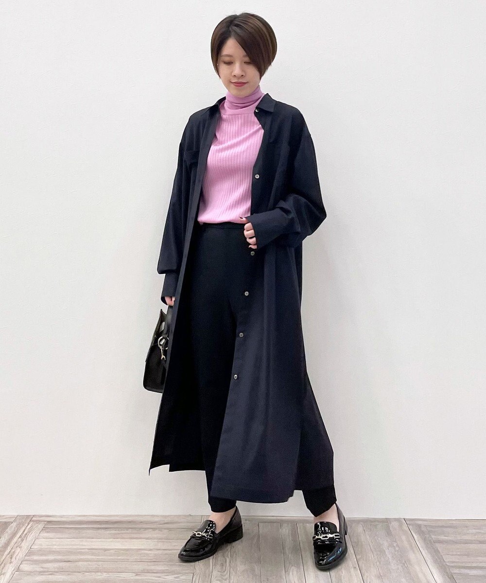 自由区 L 【洗える】カシミヤシルクブレンド タートルネックニット (検索番号:JJ47) 