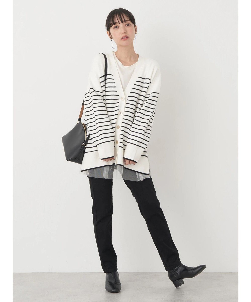 earth music&ecology やわらかタッチＶネックカーディガン 