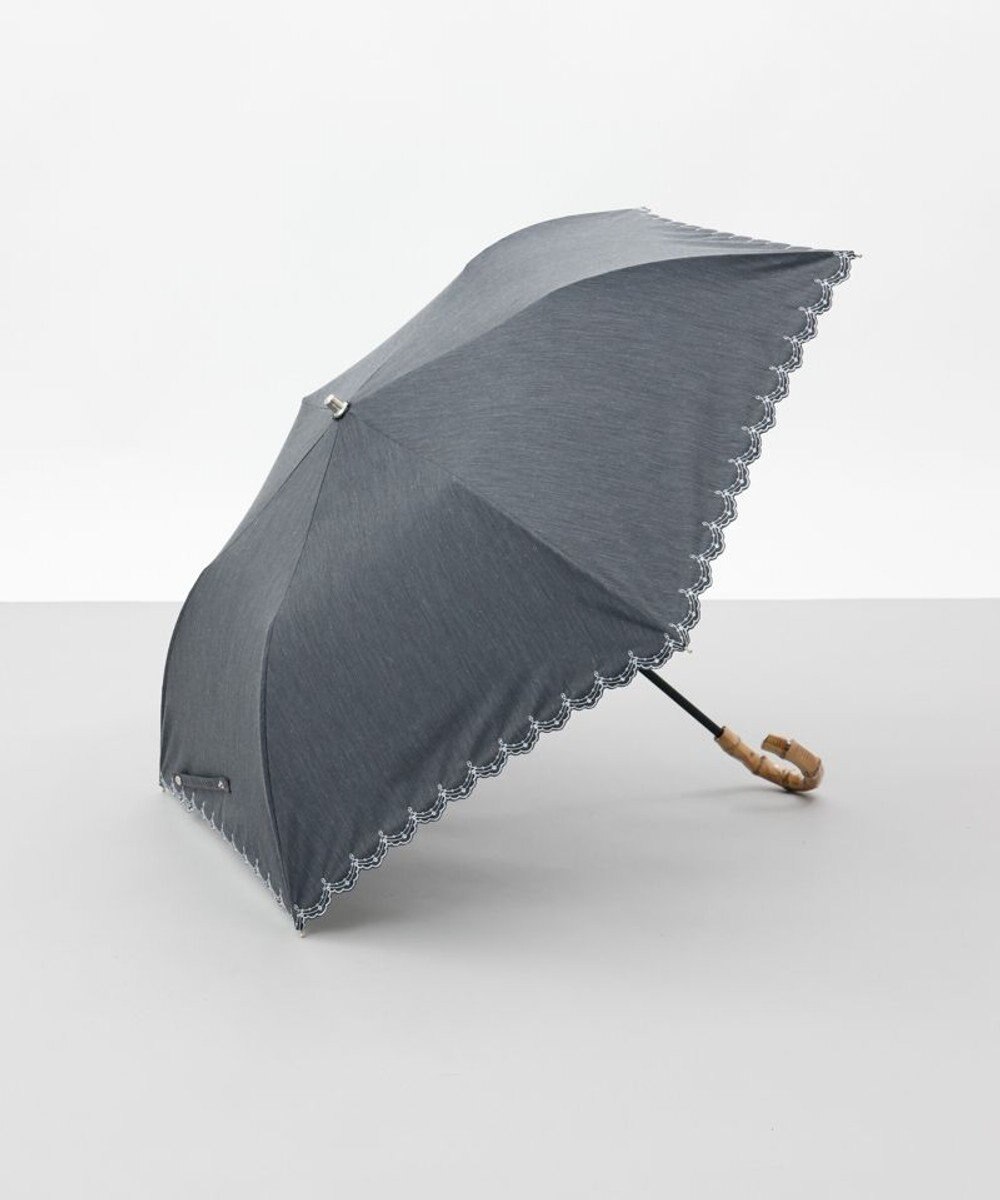 AURORA 【 BLAO（ブラオ）】サマーシールド ボーラー刺しゅう晴雨兼用傘(折りたたみ傘) 