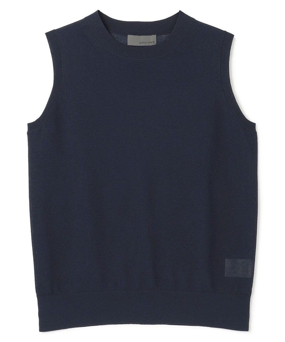 uncrave 【手洗い可】シアー ノースリーブニット（uncrave STANDARD） 