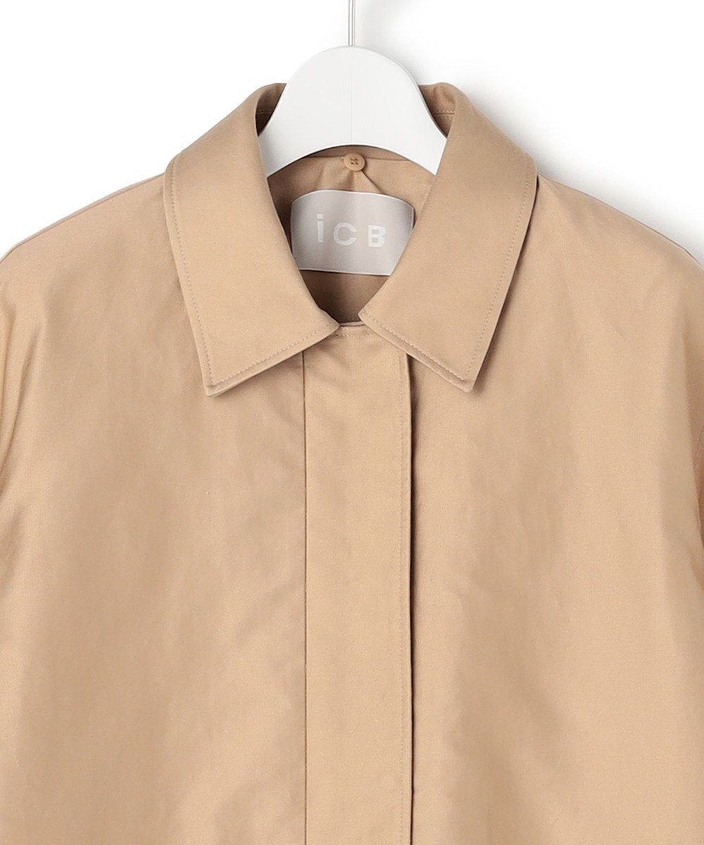 ICB L 【配色襟取り外し可能】ライトモールスキン キルトライナー付きバーンジャケット 