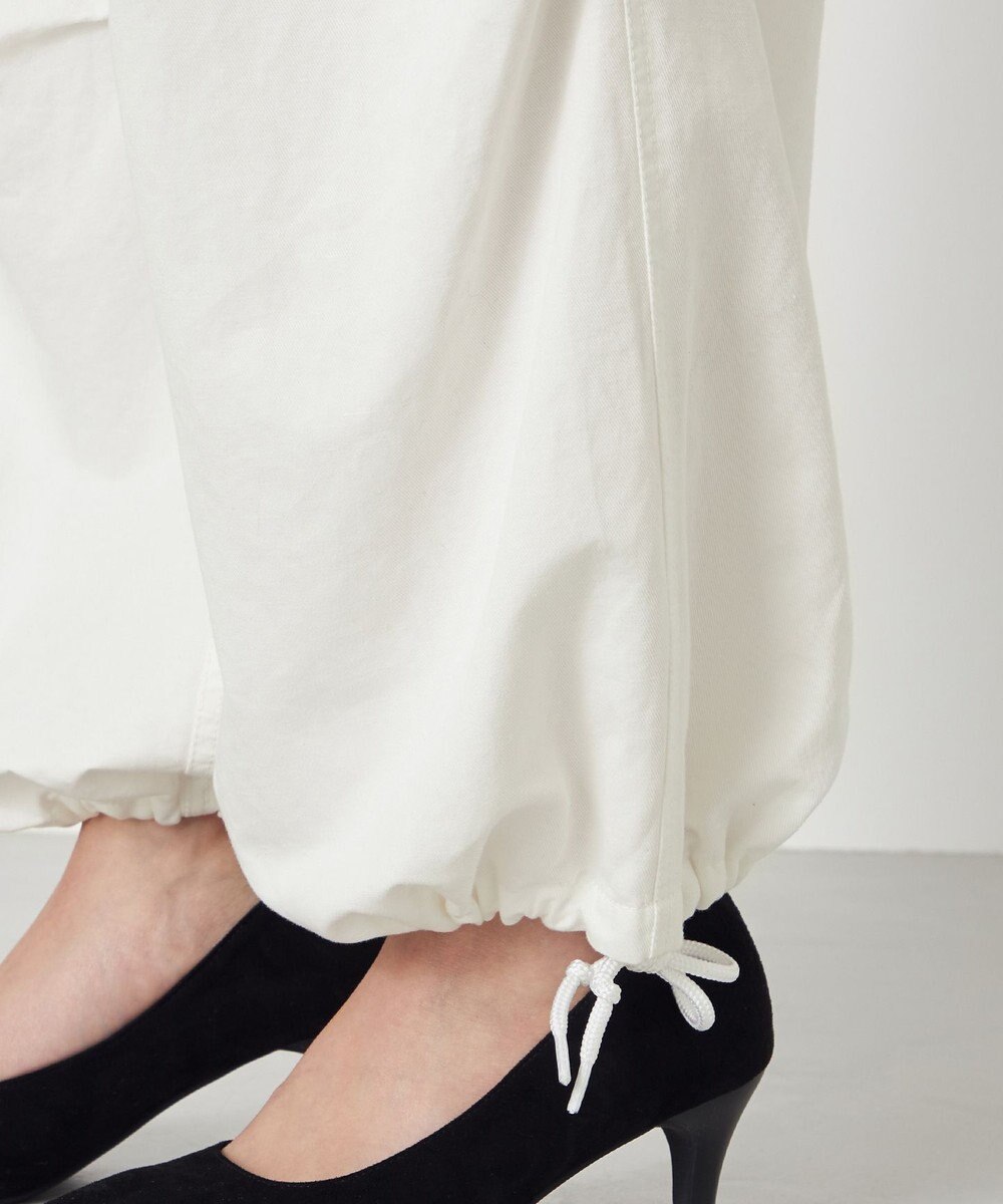 NAVE 【ReNave・セットアップ可/洗える】コットンリネンカルゼ  カーゴパンツ 