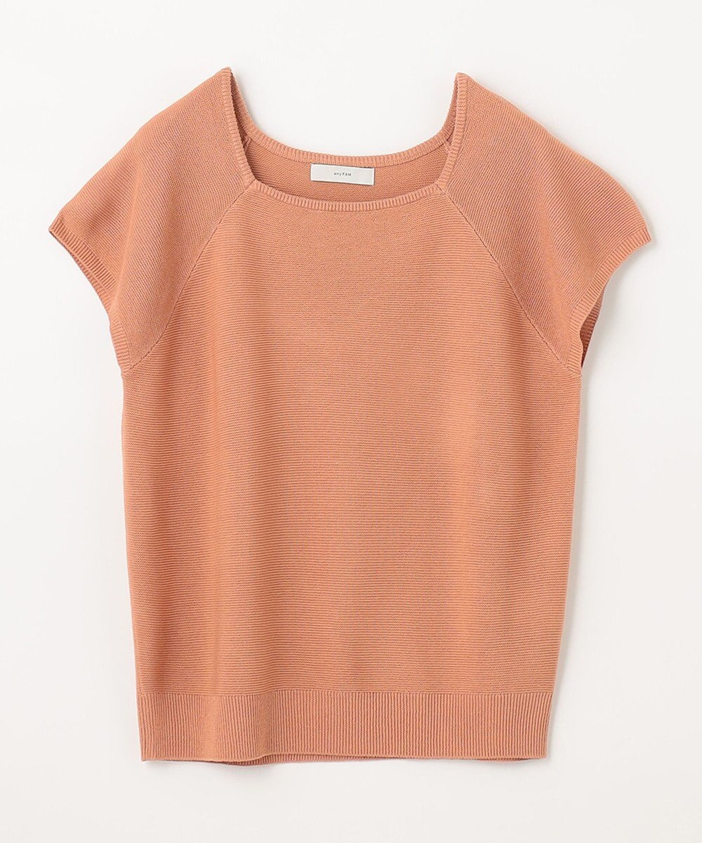 ANY 【洗濯機可能/アンチピリング/UVケア】アクリルガータースクエアニット 