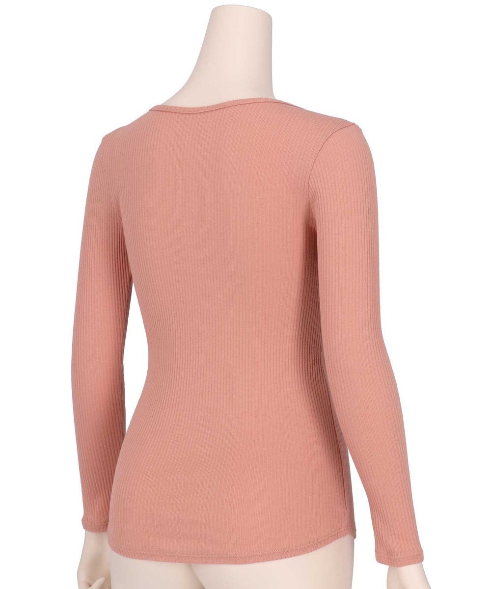 une nana cool 綿100% リブ編みコットン 長袖シャツ 