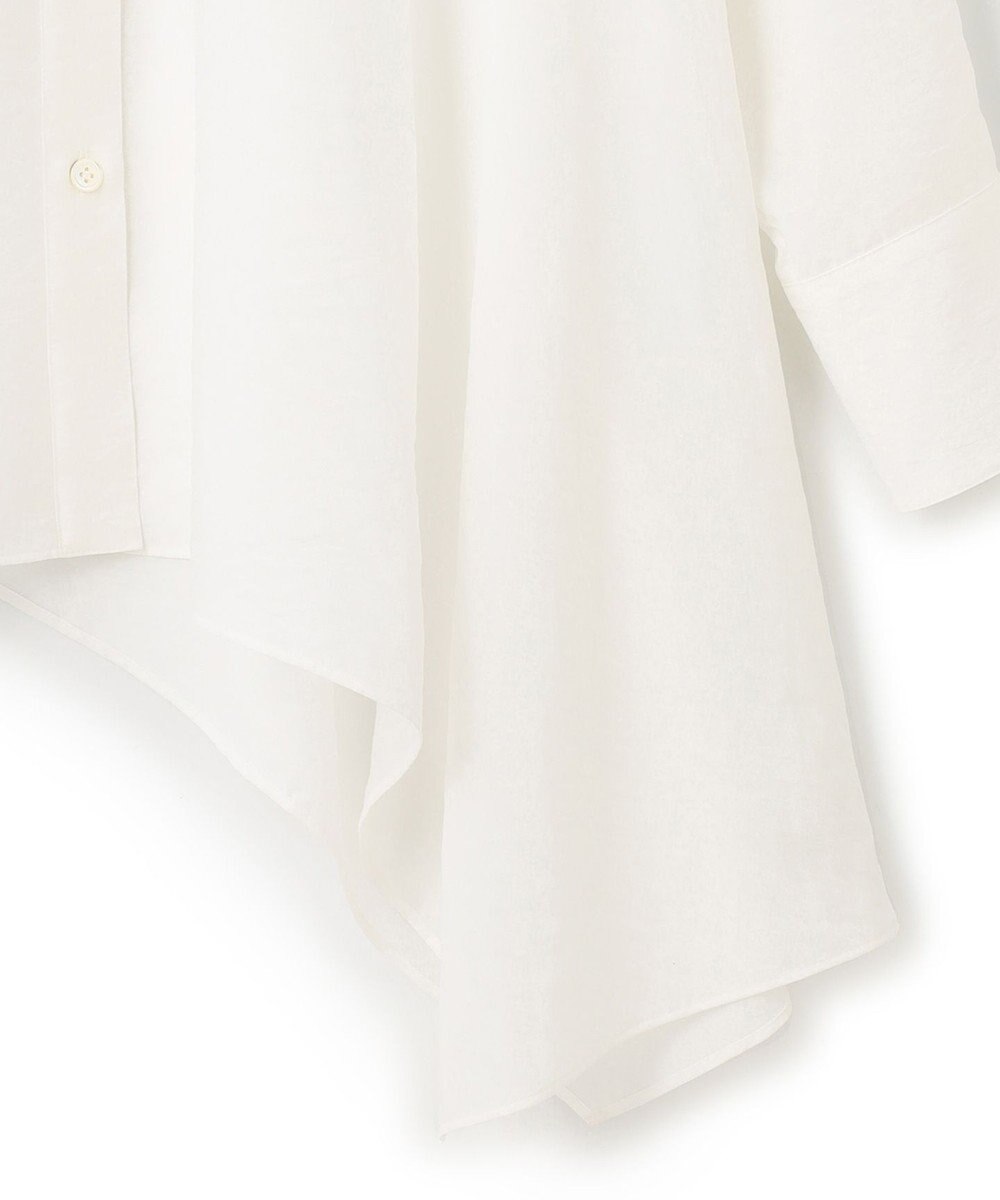 23区 【好評につき新色追加/洗える】イレギュラーヘム シアー ブラウス 