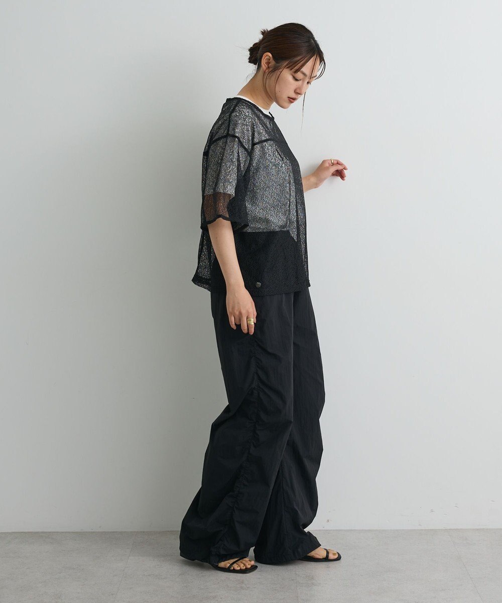 CRAFT STANDARD BOUTIQUE レースワイドTブラウス 