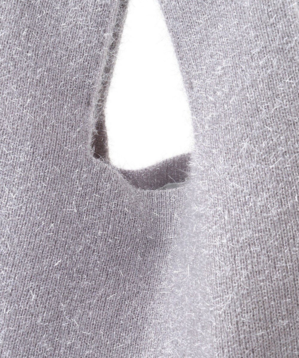 earth music&ecology バイカラーキラキラニットハンドバッグ 