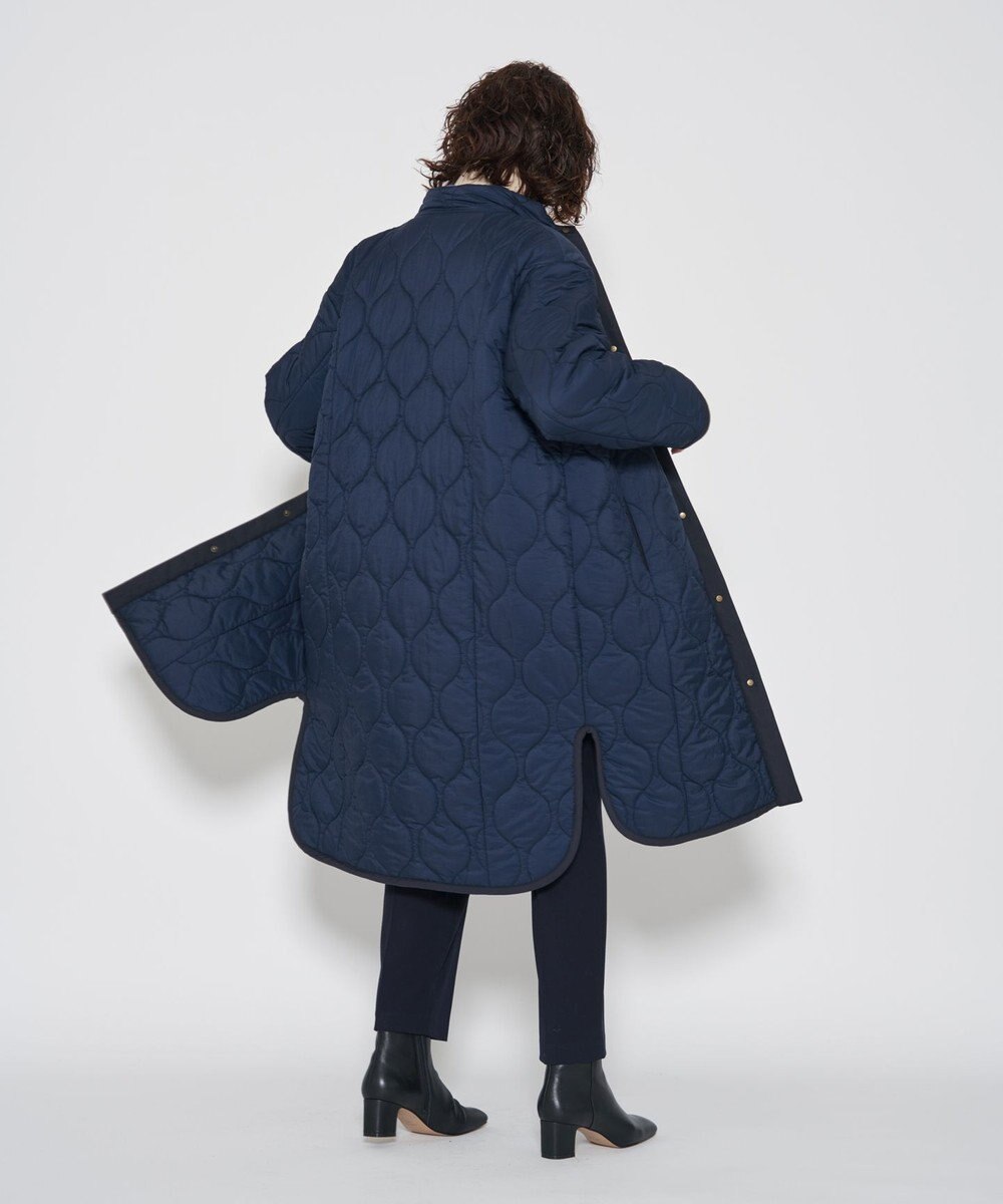 J.PRESS YORK STREET 【WOMEN】ロングキルトリバーシブルコート 