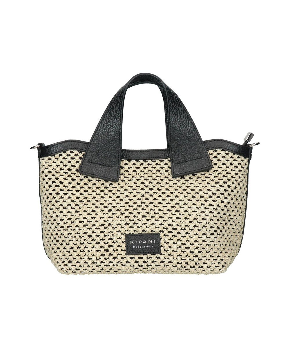 INTER-CHAUSSURES 【RIPANI】サマーツイード・レザーコンビバッグ 