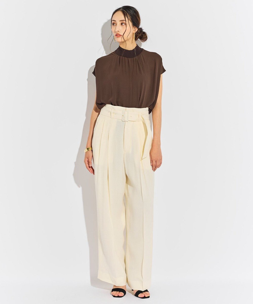 BEIGE， 【WEB限定】MONSTERA / ニットブラウス 