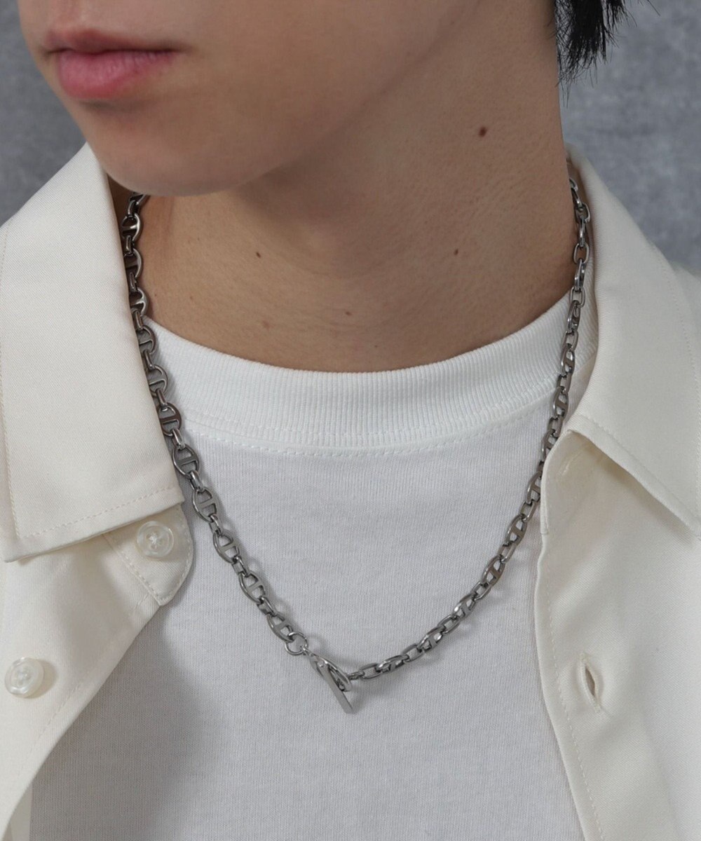 WEGO Mステンレスマンテルチェーンネックレス 