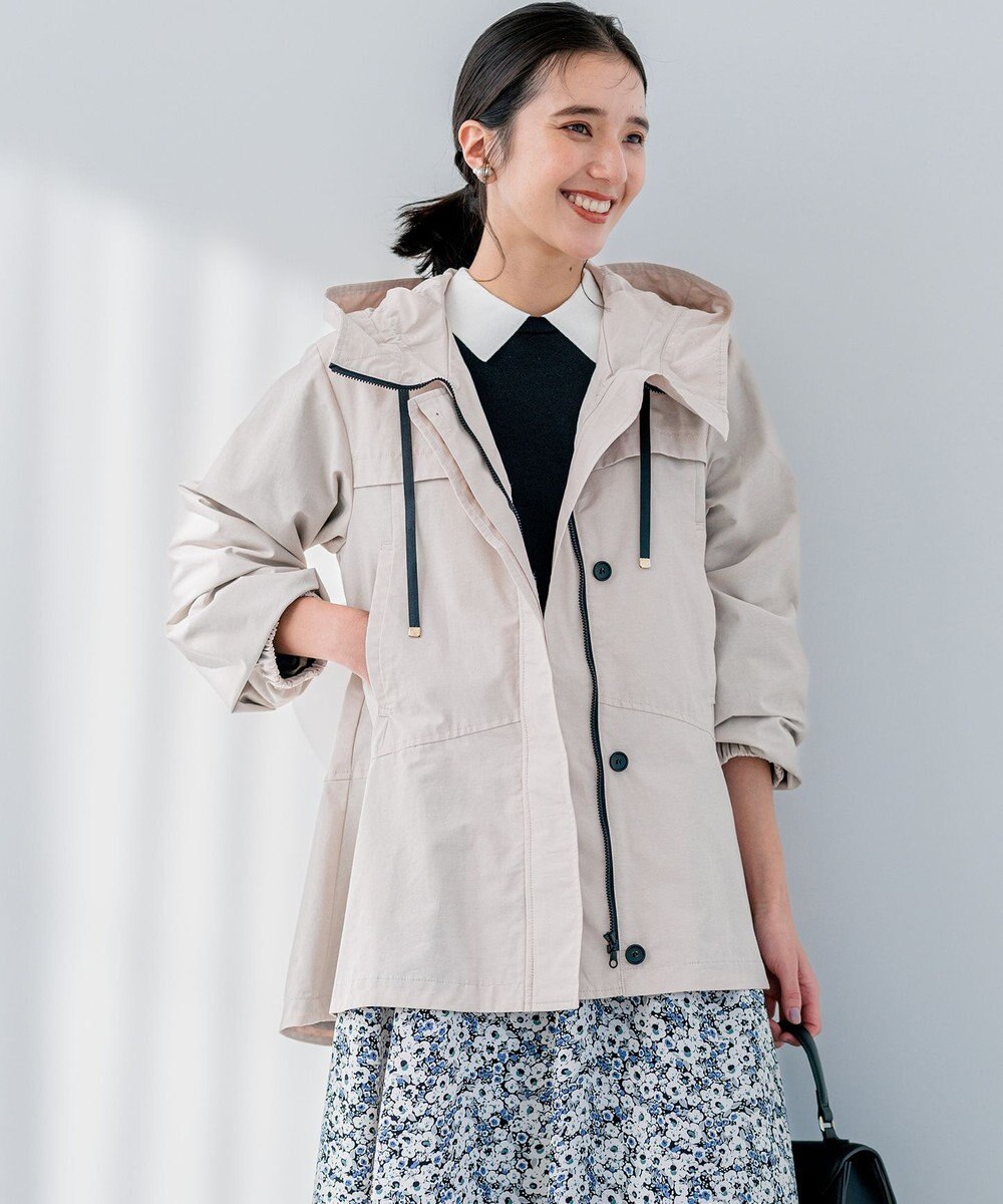 組曲 S 【WEB限定】フード付きライトブルゾン 