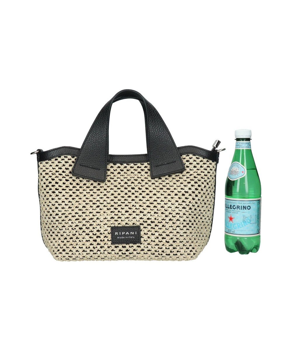 INTER-CHAUSSURES 【RIPANI】サマーツイード・レザーコンビバッグ 