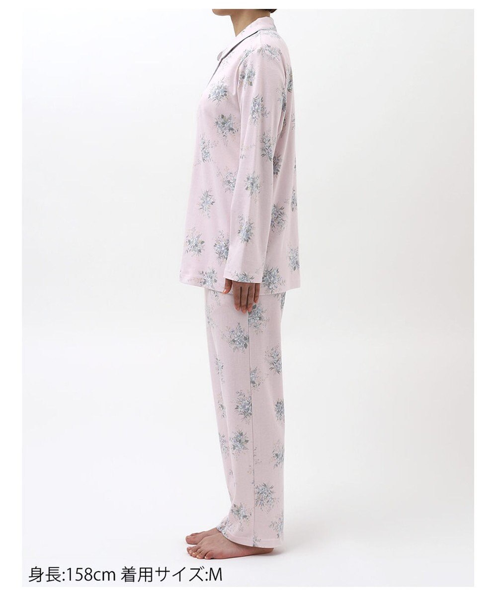 WACOAL リラックス＆スリープ  長袖 長ズボン パジャマ 綿100%(本体) WDX540 /ワコール 