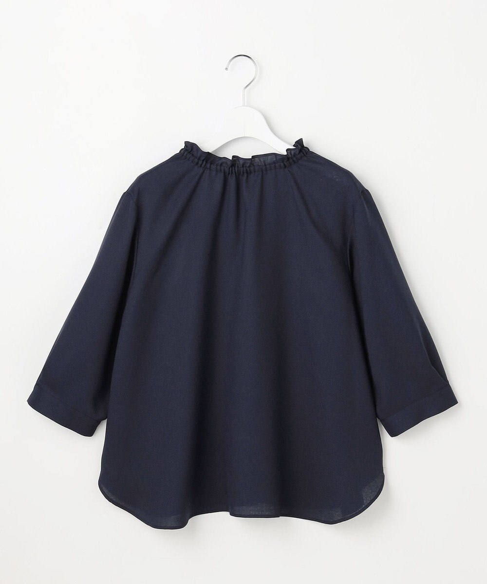 ANY SIS L 【2WAY】スムージーポリエステル フリルネック ブラウス 