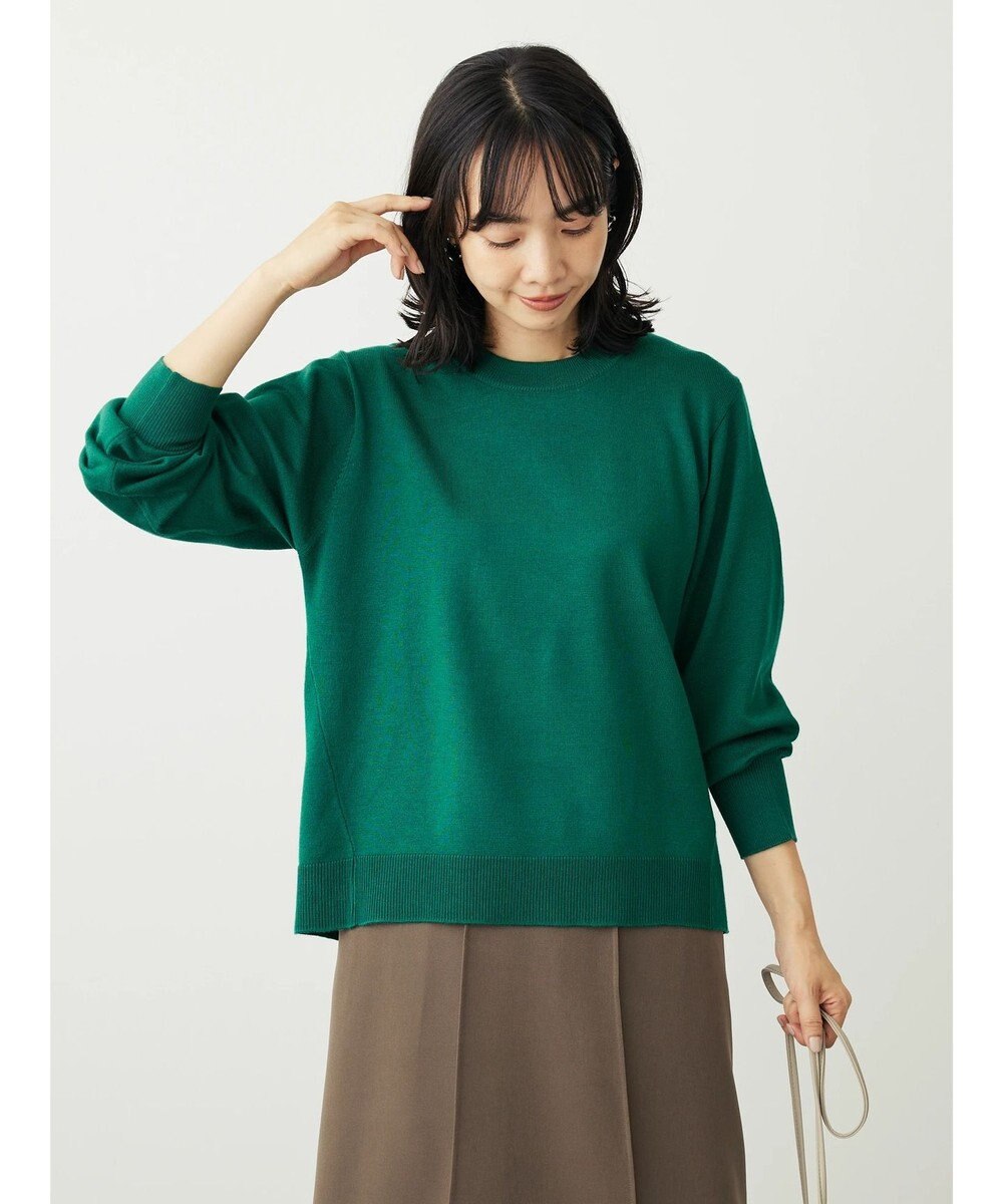 Green Parks アルガンオイル配合　クルーネックプルオーバー 