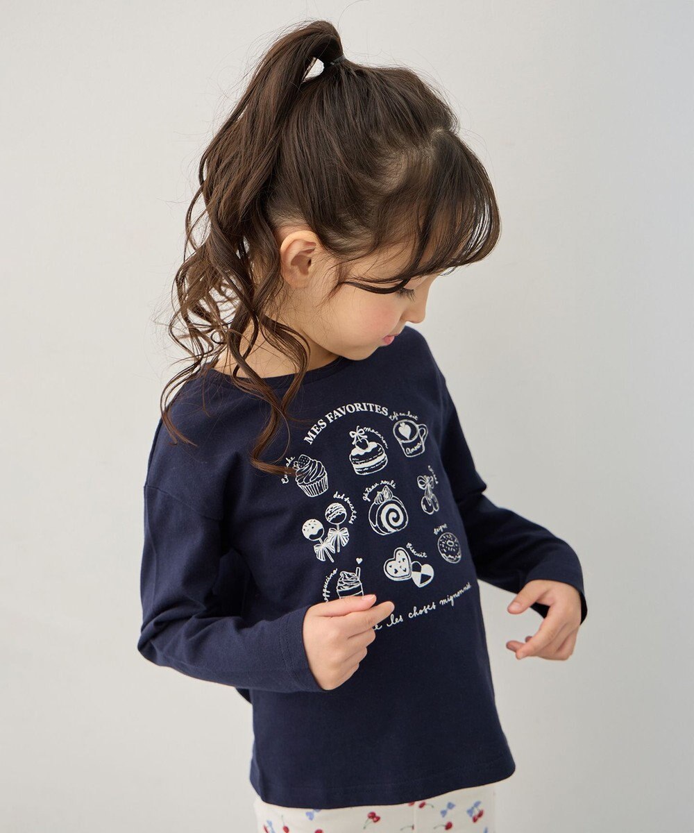 ANY KIDS 【一部店舗/WEB限定】【綿100%】プリント 長袖Tシャツ 