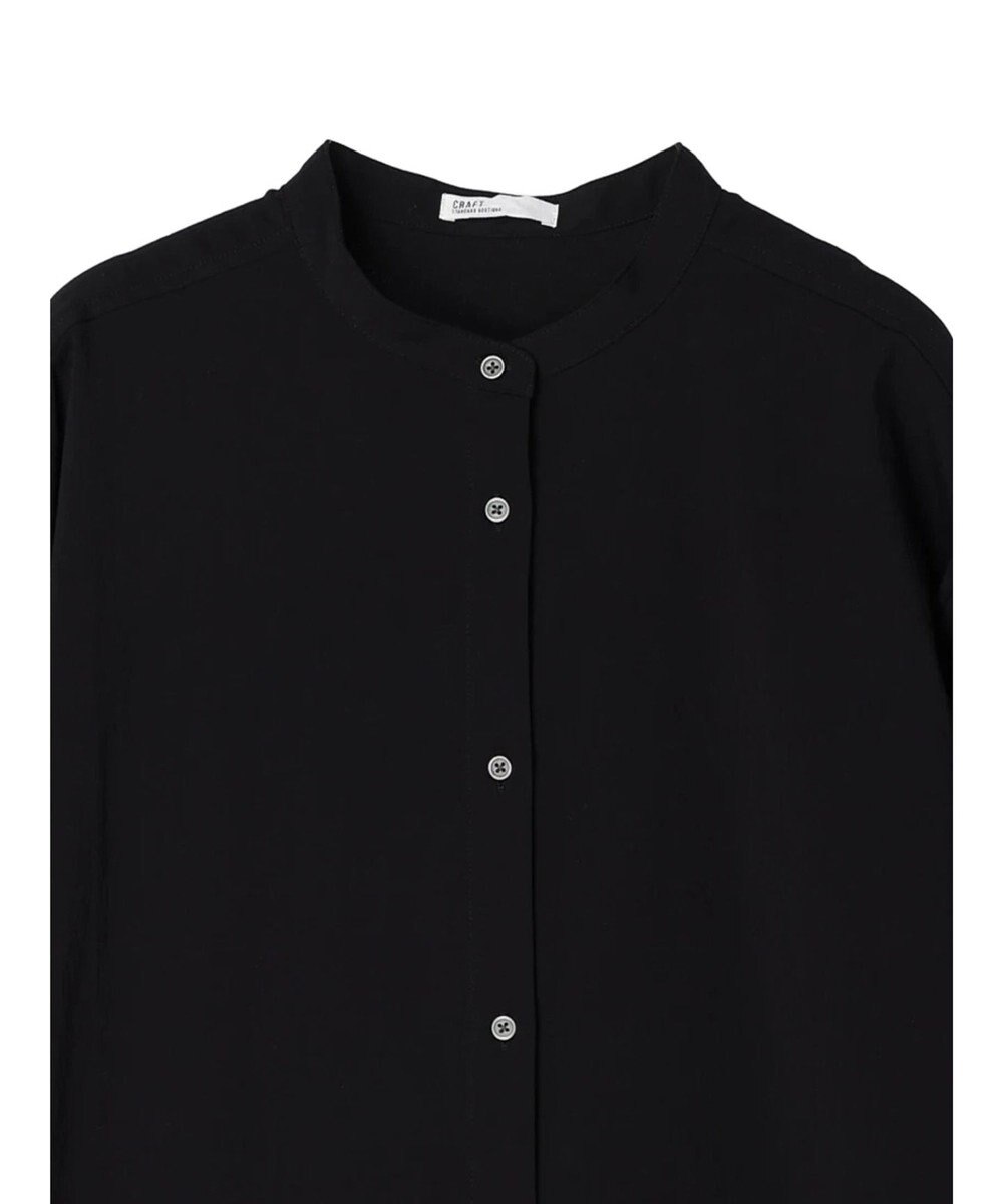 CRAFT STANDARD BOUTIQUE レーヨンデシンバンドカラーワンピース 