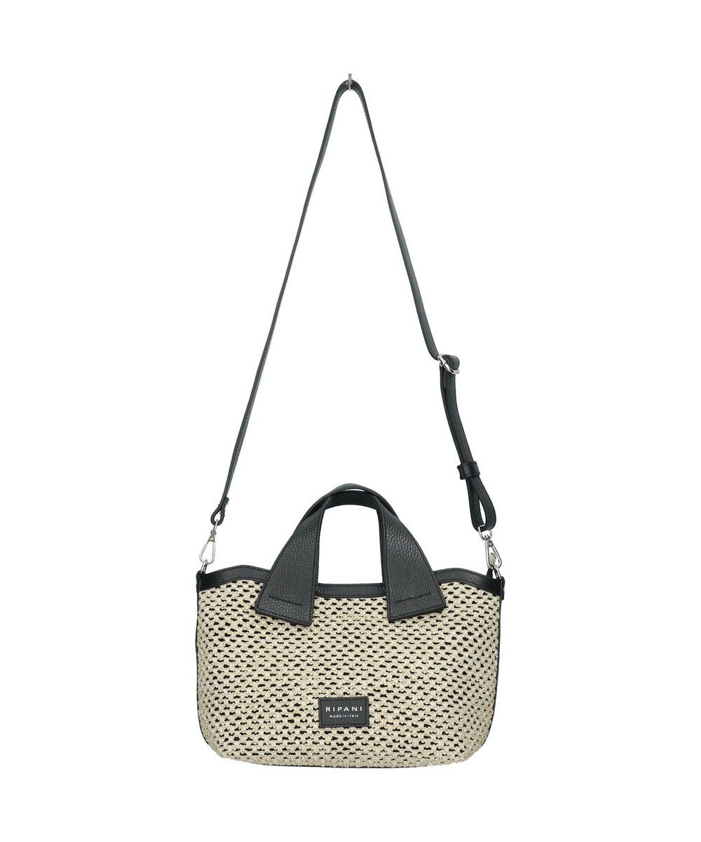 INTER-CHAUSSURES 【RIPANI】サマーツイード・レザーコンビバッグ 