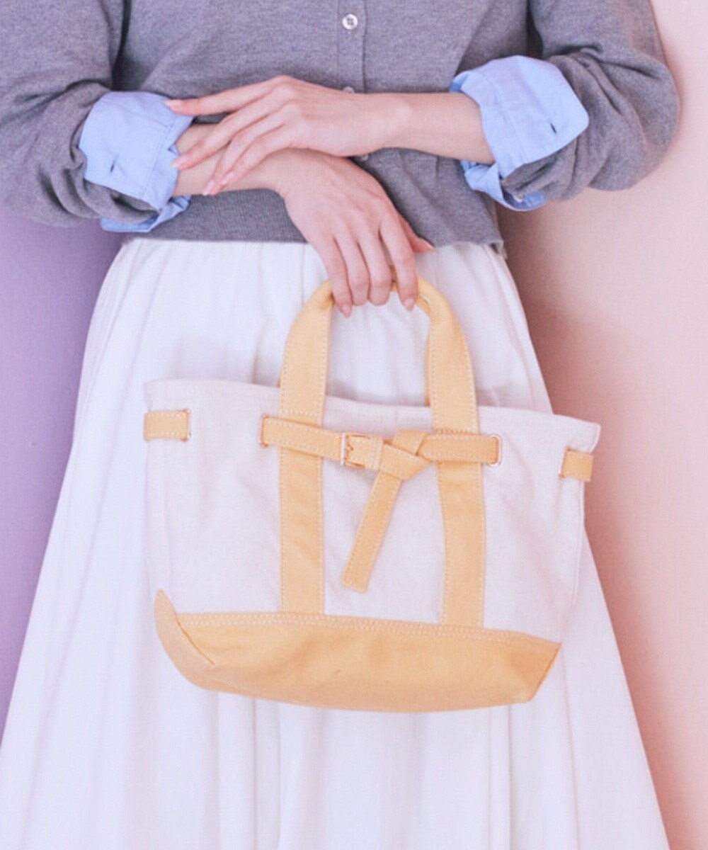 earth music&ecology 【Mサイズ】ベルトキャンバストートバッグ 