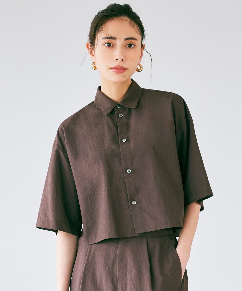 NAVE 【ReNAVE　撥水機能・UVカット・透湿・接触冷感・洗える】ナイロンタスランシャツ 