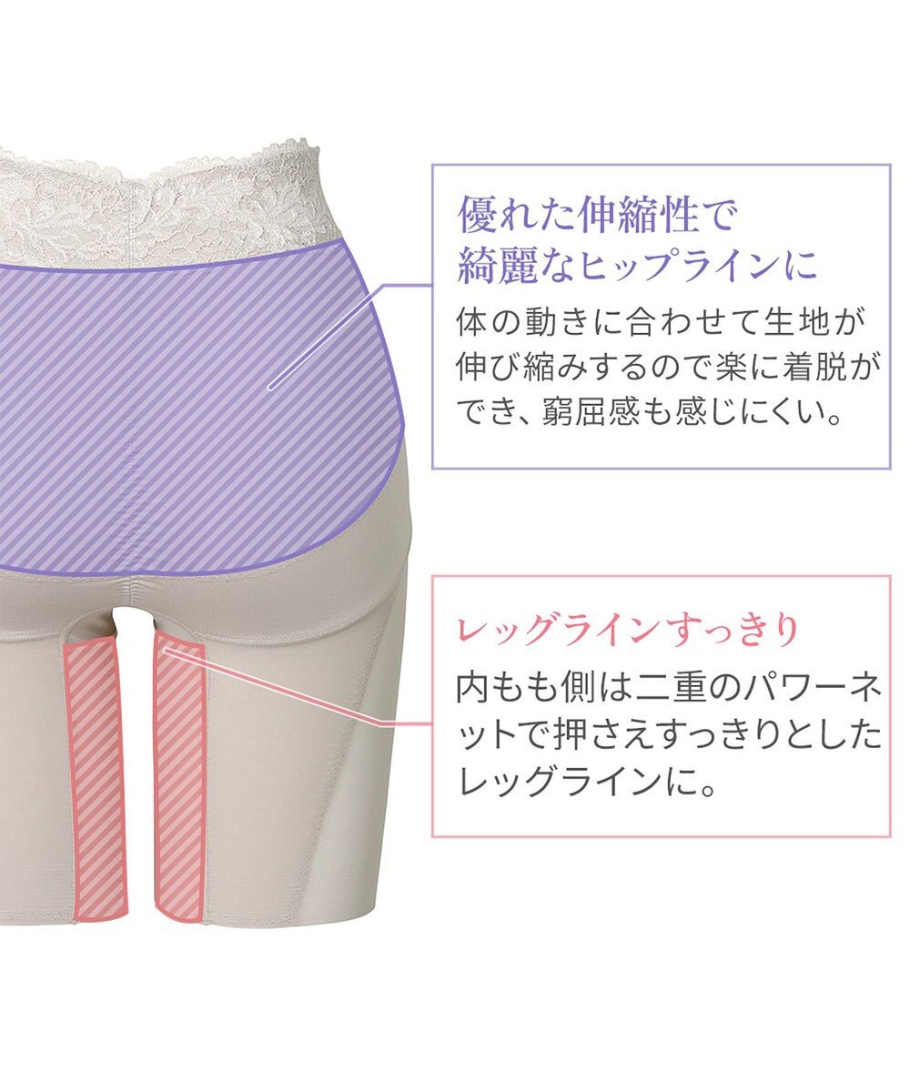 BRADELIS New York 【BRADELIS NewYork peace】おしりPラインレーシーロングショーツ23 