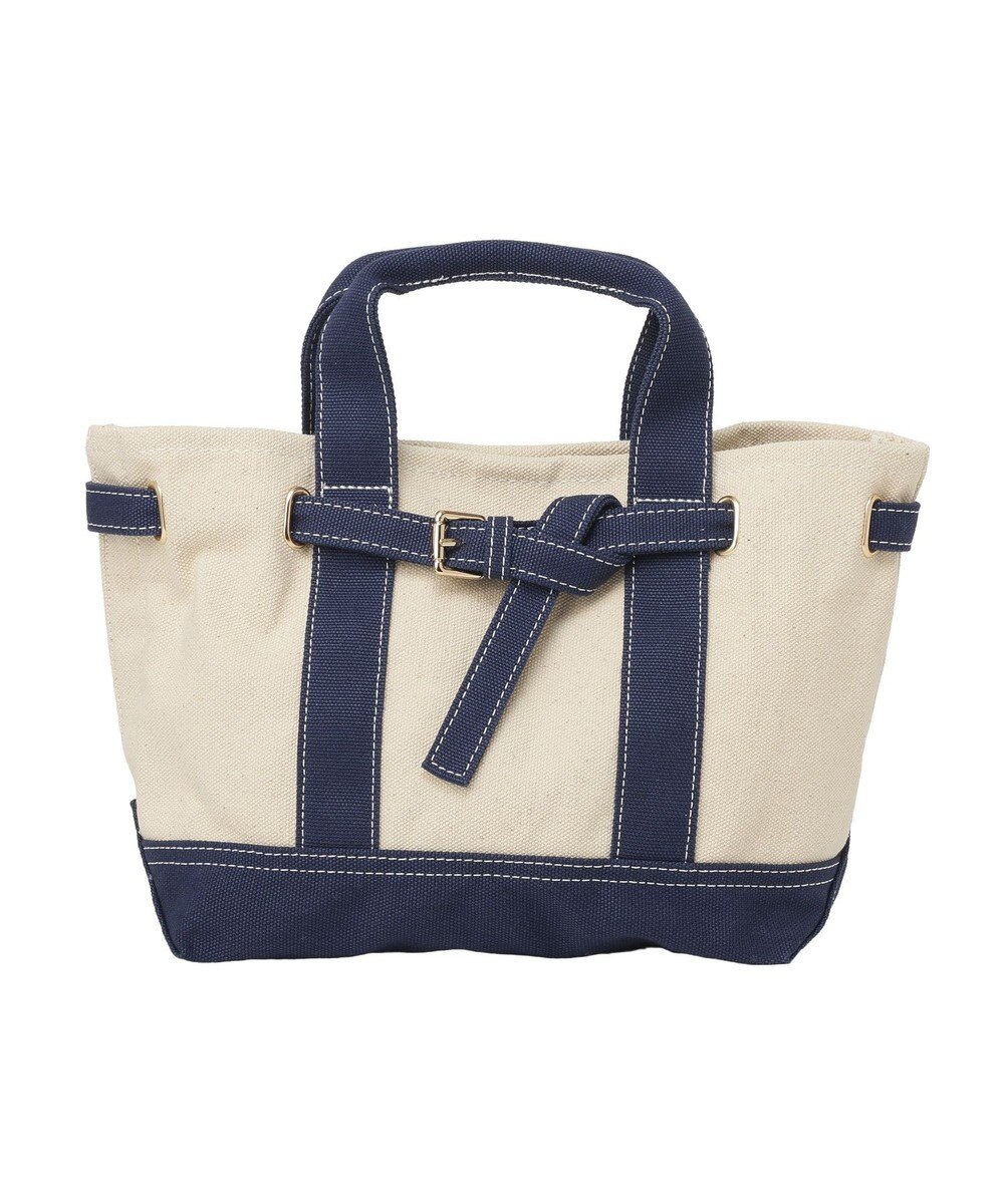 earth music&ecology 【Mサイズ】ベルトキャンバストートバッグ 