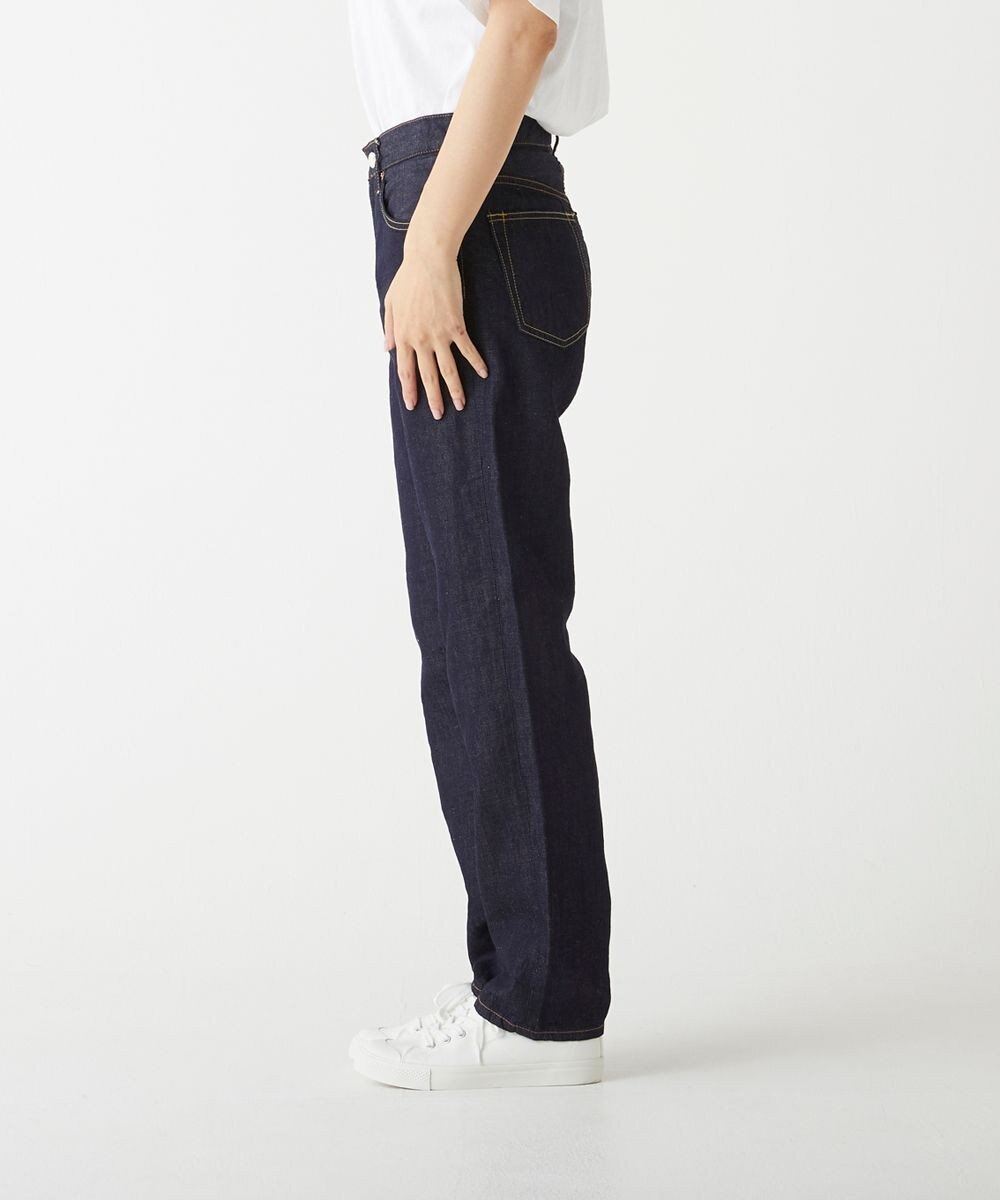caqu FS linen tapered straight リネンテーパードストレートデニム 