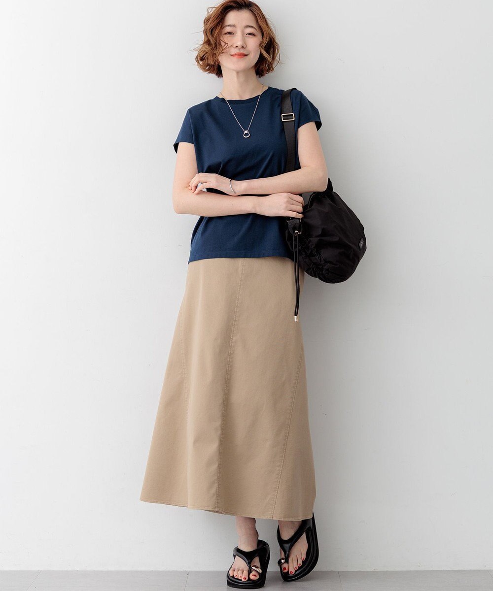 23区 S 【先行予約/WEB&一部店舗限定カラーあり】スビンハイツイスト フレンチスリーブ Tシャツ 