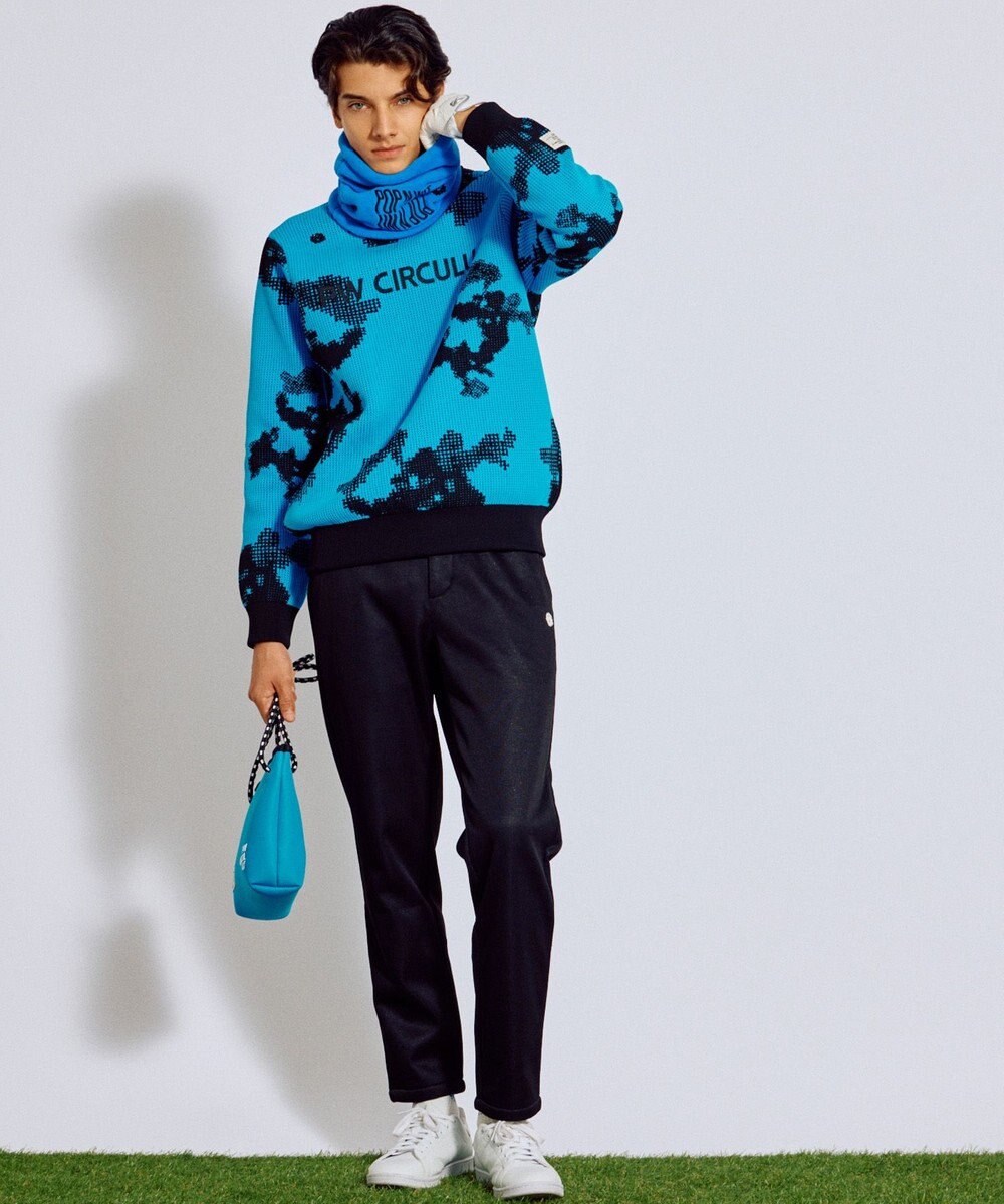PW CIRCULUS 【MEN】Spark dot camouflage 軽量ニット ゴルフ 