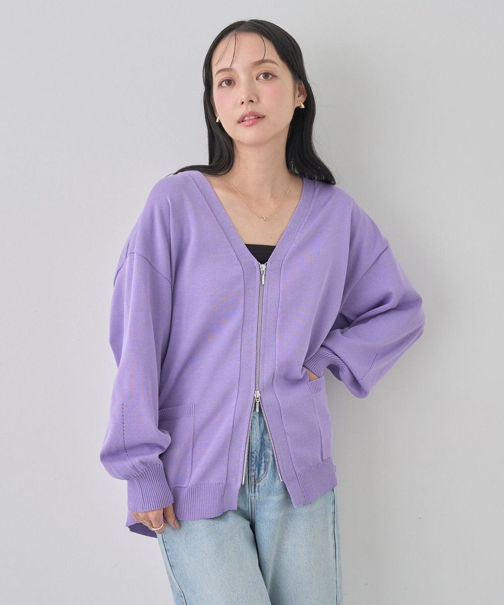 earth music&ecology Ｚｉｐルーズカーディガン 