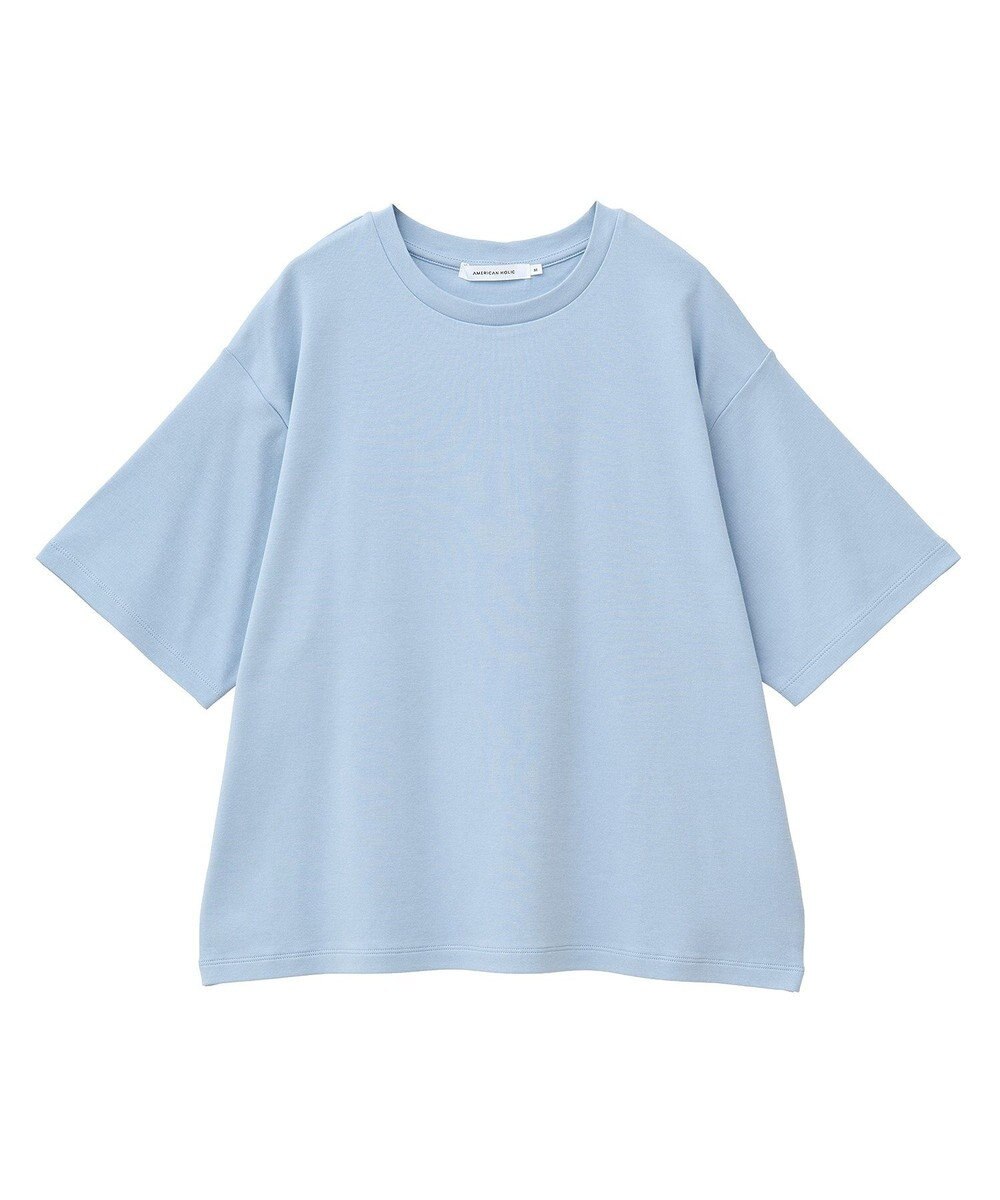 AMERICAN HOLIC 【接触冷感】スムースルーズクルーネックＴシャツ 
