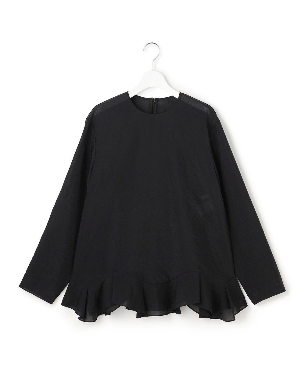 23区 【GOLD LABEL】オーガンジー ラッフルヘム ブラウス 