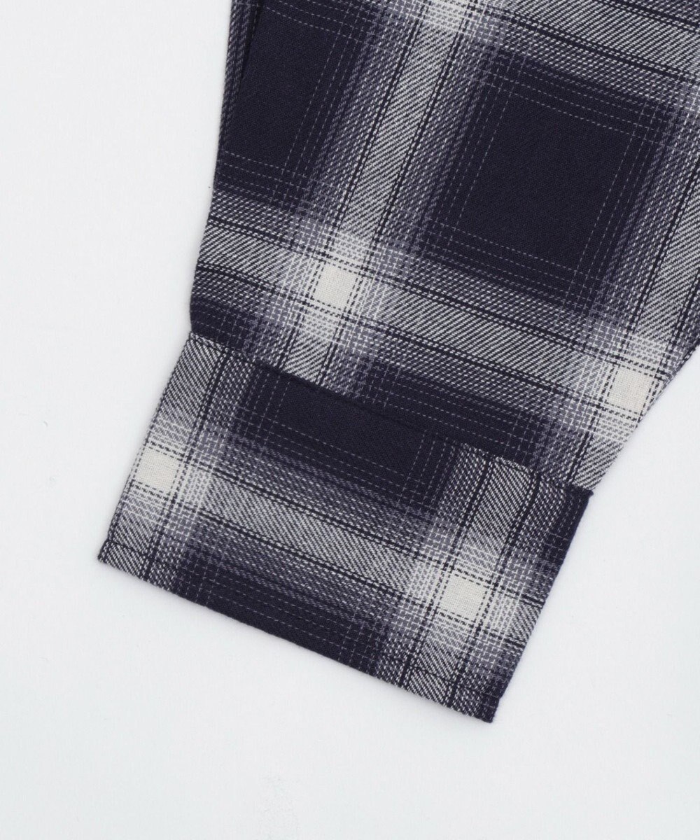 WEGO オープンショルダーチェックBIGシャツ 