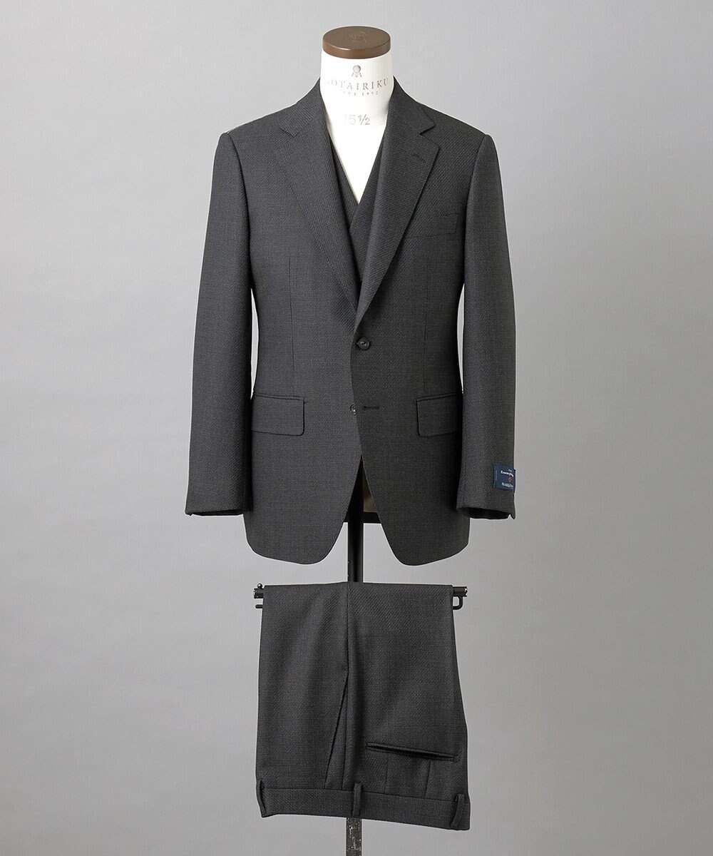 GOTAIRIKU 【ZEGNA/ゼニア】ISLANDFLEECE/アイランドフリース 3ピーススーツ（グレー） 