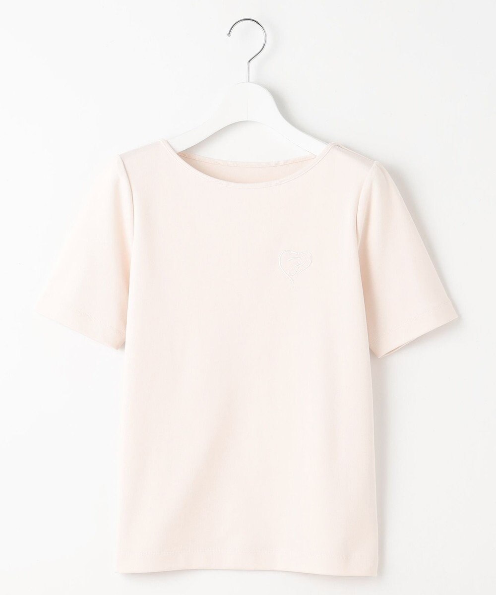 Feroux 【洗える】ワンポイント刺繍Tシャツ 