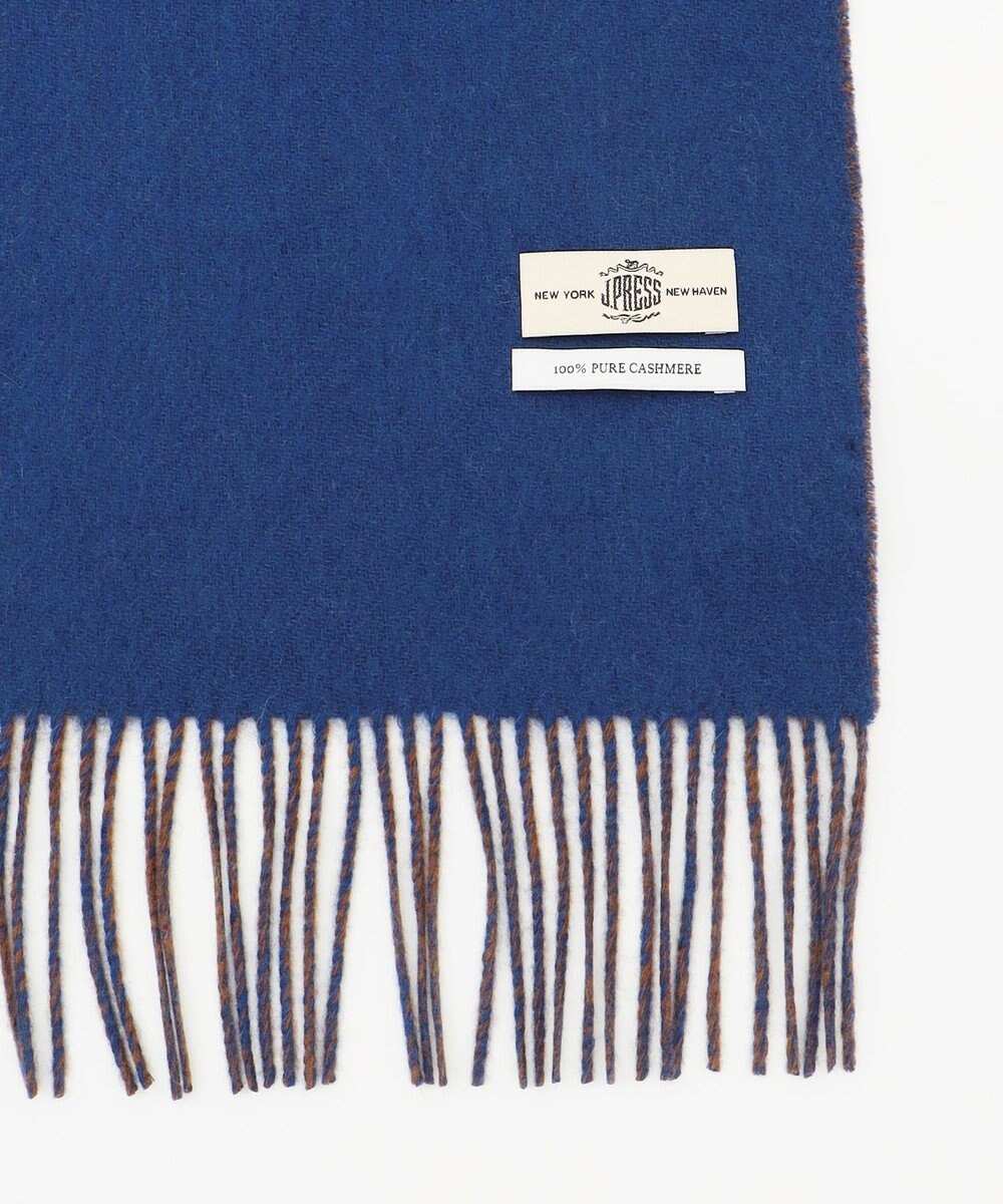 J.PRESS MEN リバーシブル カシミヤマフラー 無地×無地 