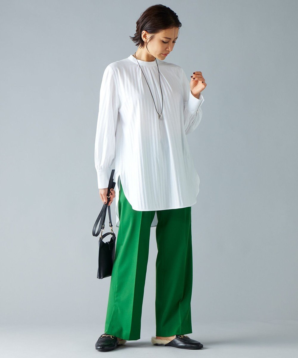 自由区 【洗える】T/R/Wストレッチストレート パンツ 